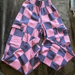 Grayson Threads Pink and Purple checkered Pants